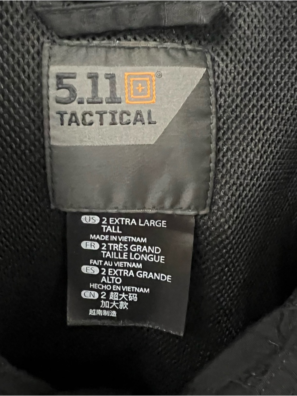 5.11 Tactical Series Mens Black Button Shirt Size 2XL Tall Short Sleeve Work - Picture 3 of 7